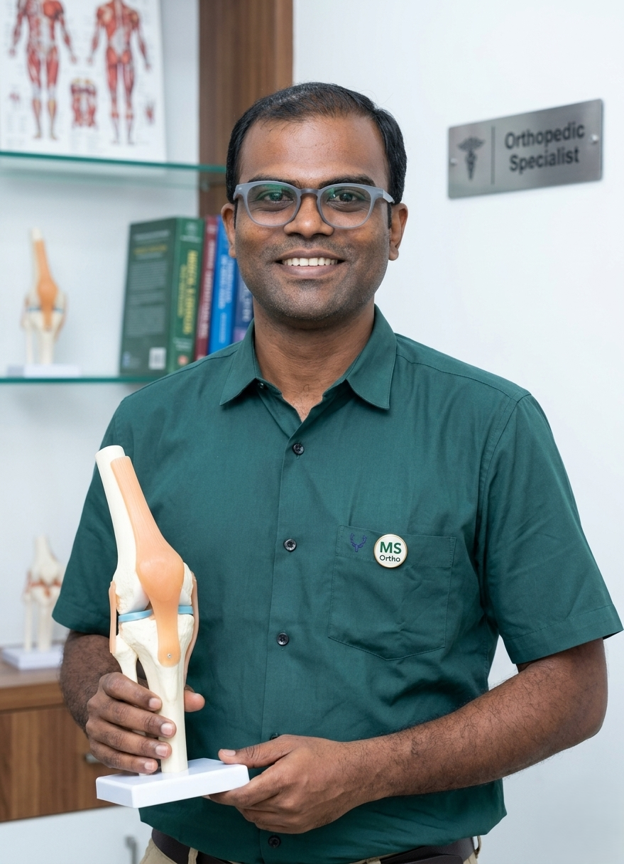 Dr. Vanangamudi - MBBS MS Orthopaedics, orthopedic surgeon at Shri Vanangamudi Ortho Centre Batlagundu